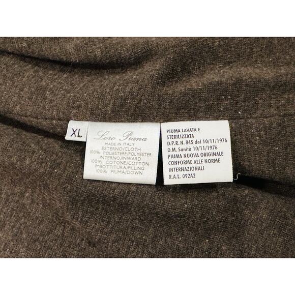 Loro Piana Nylon / Suede / Goose Down Vest Men’s XL Brown - $3995 Retail - Picture 10 of 16